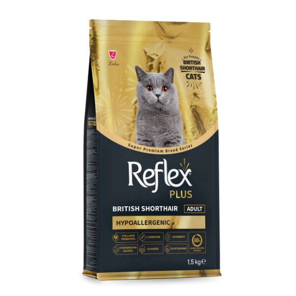 Reflex Plus British Shorthair Yetişkin Kedi Maması 1.5 kg