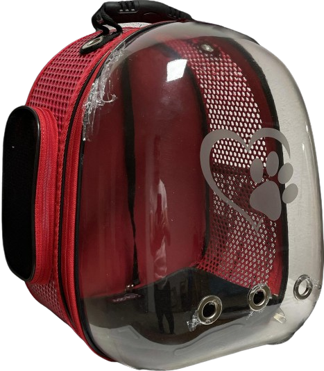 Migno Kırmızı Astronot Kedi Köpek  Taşıma Çantası