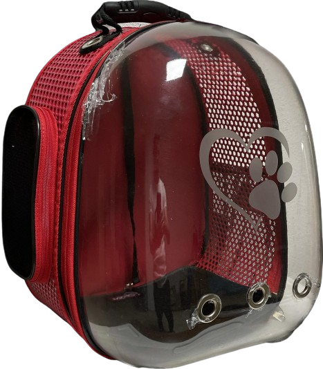 Migno Kırmızı Astronot Kedi Köpek  Taşıma Çantası