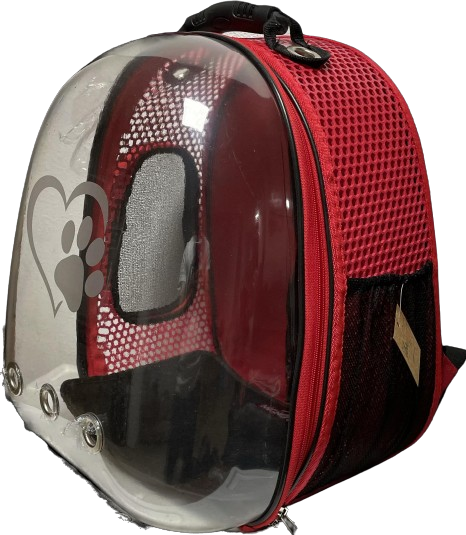 Migno Kırmızı Astronot Kedi Köpek  Taşıma Çantası