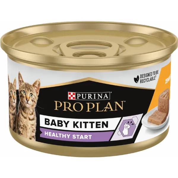 Proplan Tavuk Etli Baby Kitten Kedi Yaş Maması 85 gr STD