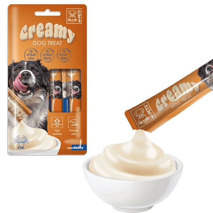 Creamy Yengeçli Köpek Sıvı Ödül Maması 4*15 g