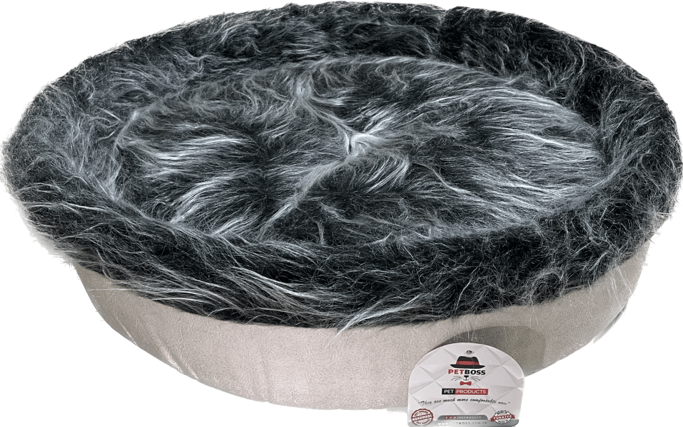 Petboss Sünger Peluş M (Bej-Siyah) STD