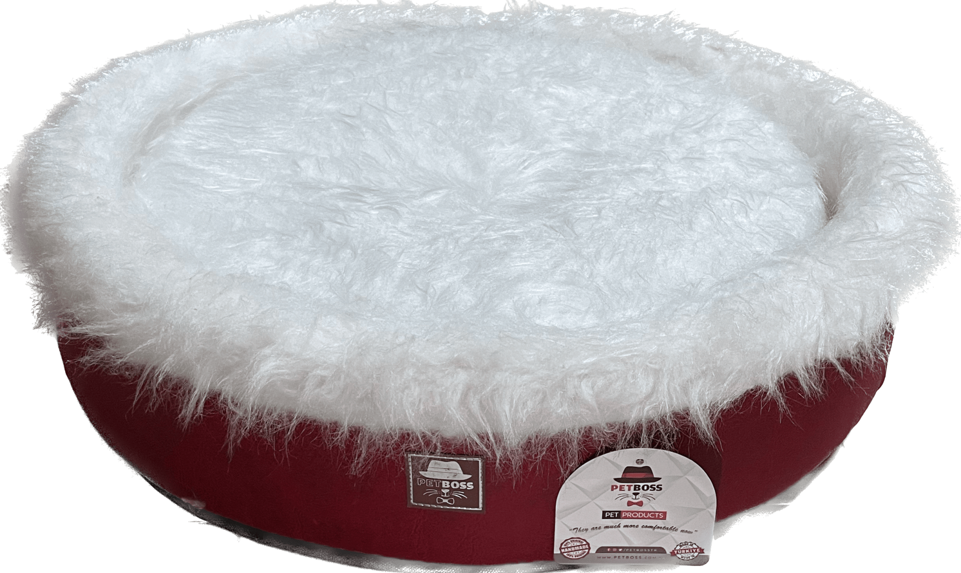 Petboss Sünger Peluş M (Kırmızı-Beyaz)