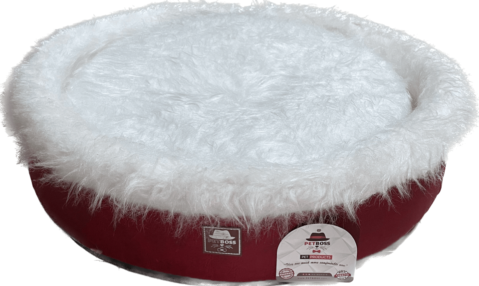 Petboss Sünger Peluş M (Kırmızı-Beyaz)