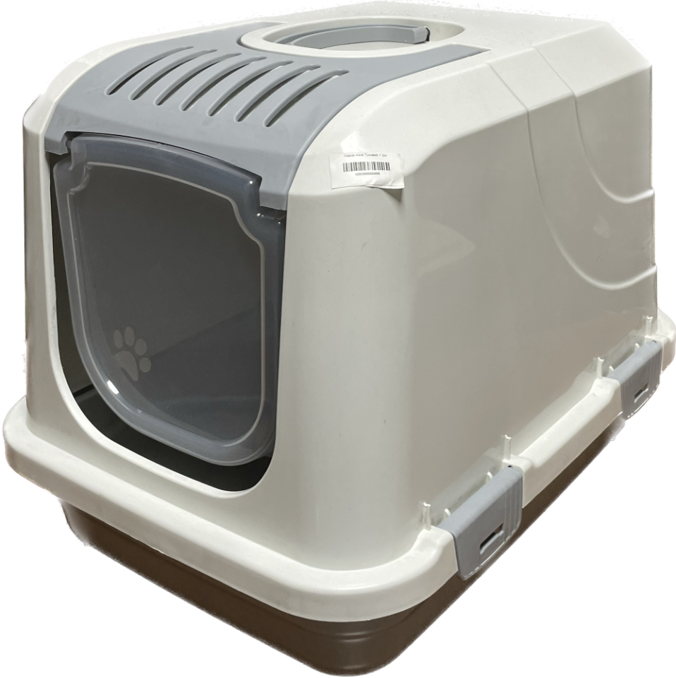 İba Pet Kapalı Kedi Tuvaleti 1 Gri