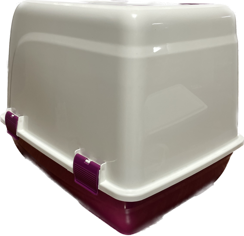 İba Pet Kapalı Kedi Tuvaleti 2 Bordo