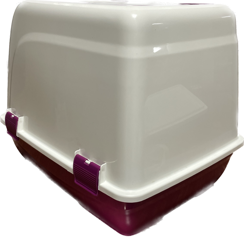 İba Pet Kapalı Kedi Tuvaleti 2 Bordo