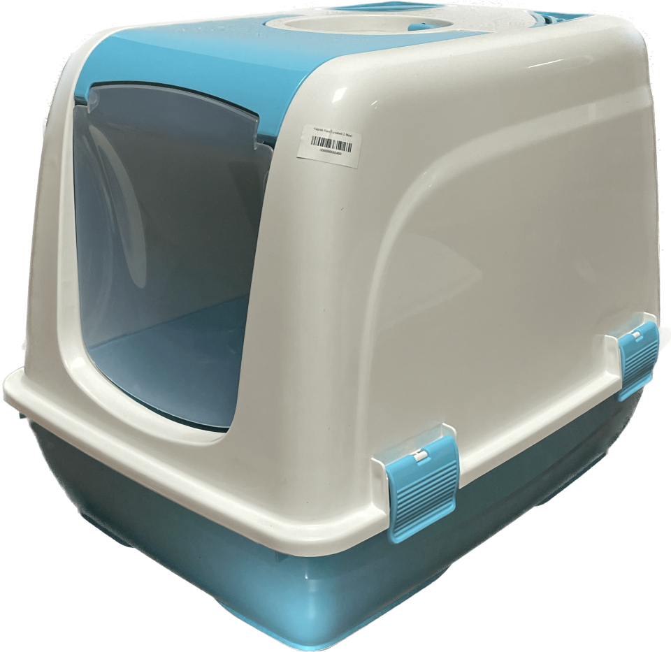 İba Pet Kapalı Kedi Tuvaleti 2 Mavi