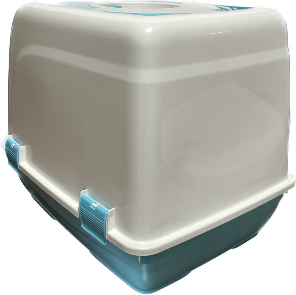 İba Pet Kapalı Kedi Tuvaleti 2 Mavi