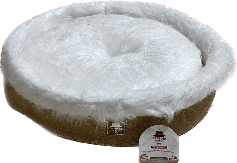 Petboss Sünger Peluş M (Sarı--Beyaz)