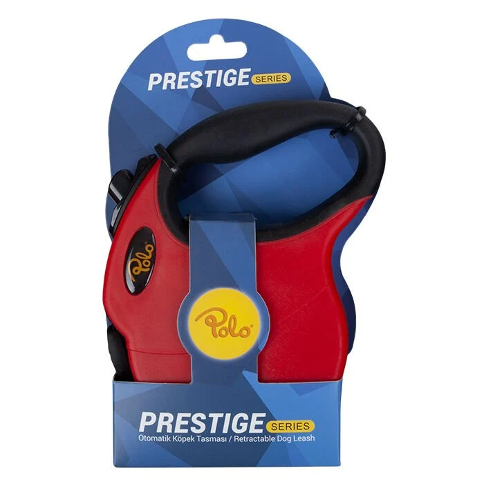 Polo Prestige Kırmızı Otomatik Köpek Tasması 5 Mt Small