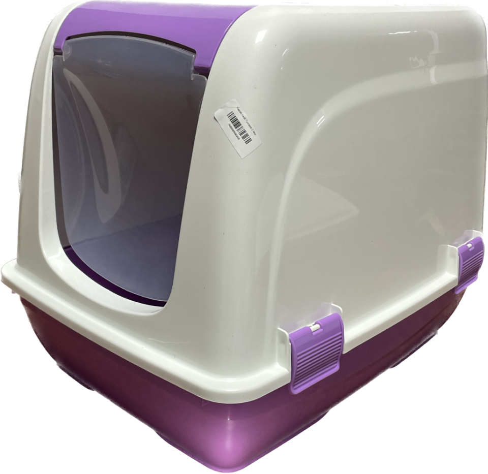 İba Pet Kapalı Kedi Tuvaleti 2 Mor