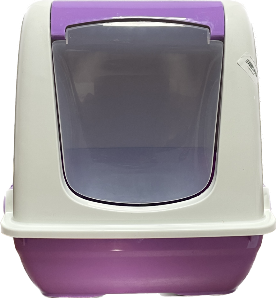 İba Pet Kapalı Kedi Tuvaleti 2 Mor STD