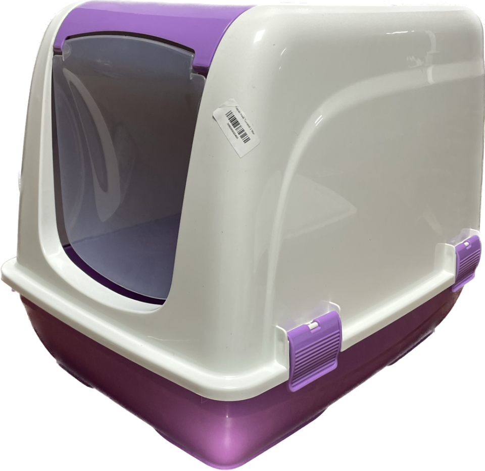 İba Pet Kapalı Kedi Tuvaleti 2 Mor STD