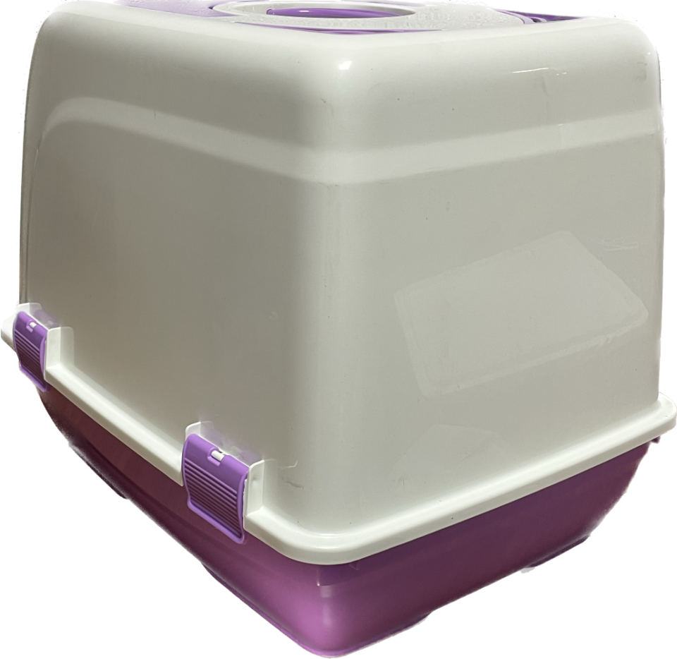 İba Pet Kapalı Kedi Tuvaleti 2 Mor STD