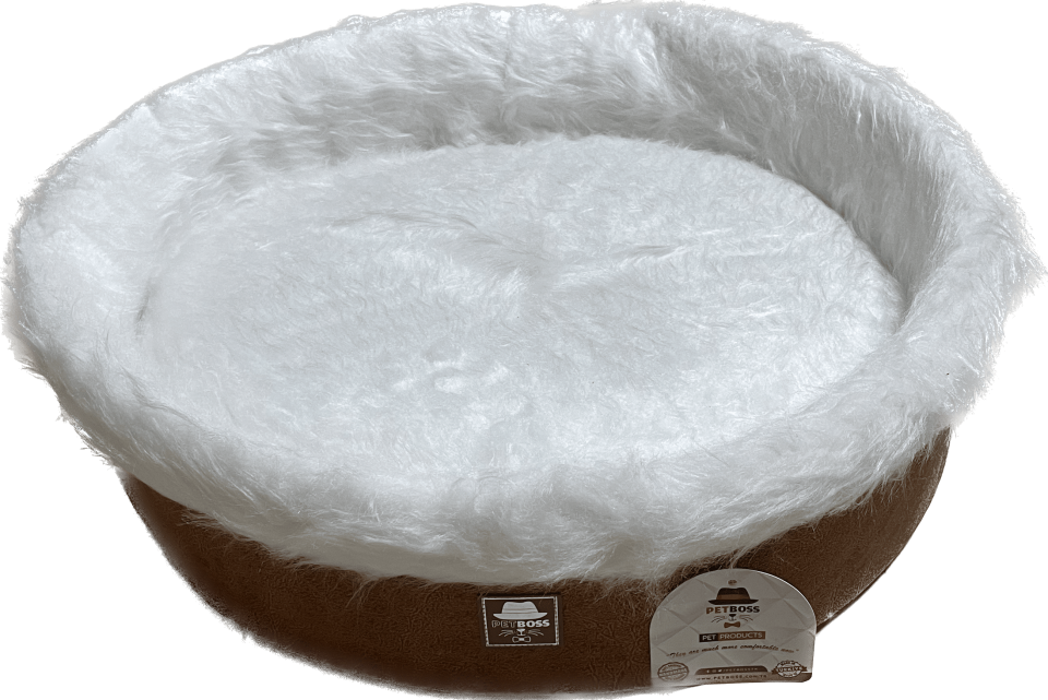 Petboss Sünger Peluş M (Turuncu-Beyaz) STD