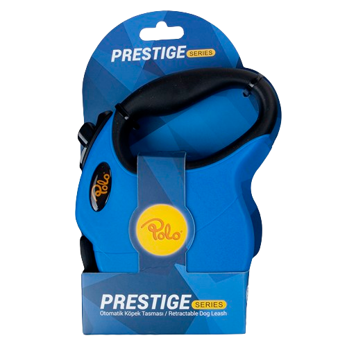 Polo Prestige Mavi Otomatik Köpek Tasma M 5m/25 kg