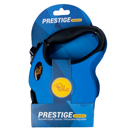 Polo Prestige Mavi Otomatik Köpek Tasma M 5m/25 kg
