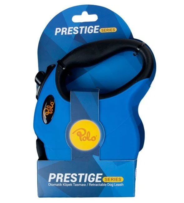 Polo Prestige Mavi Otomatik Köpek Tasması 5 Mt Large