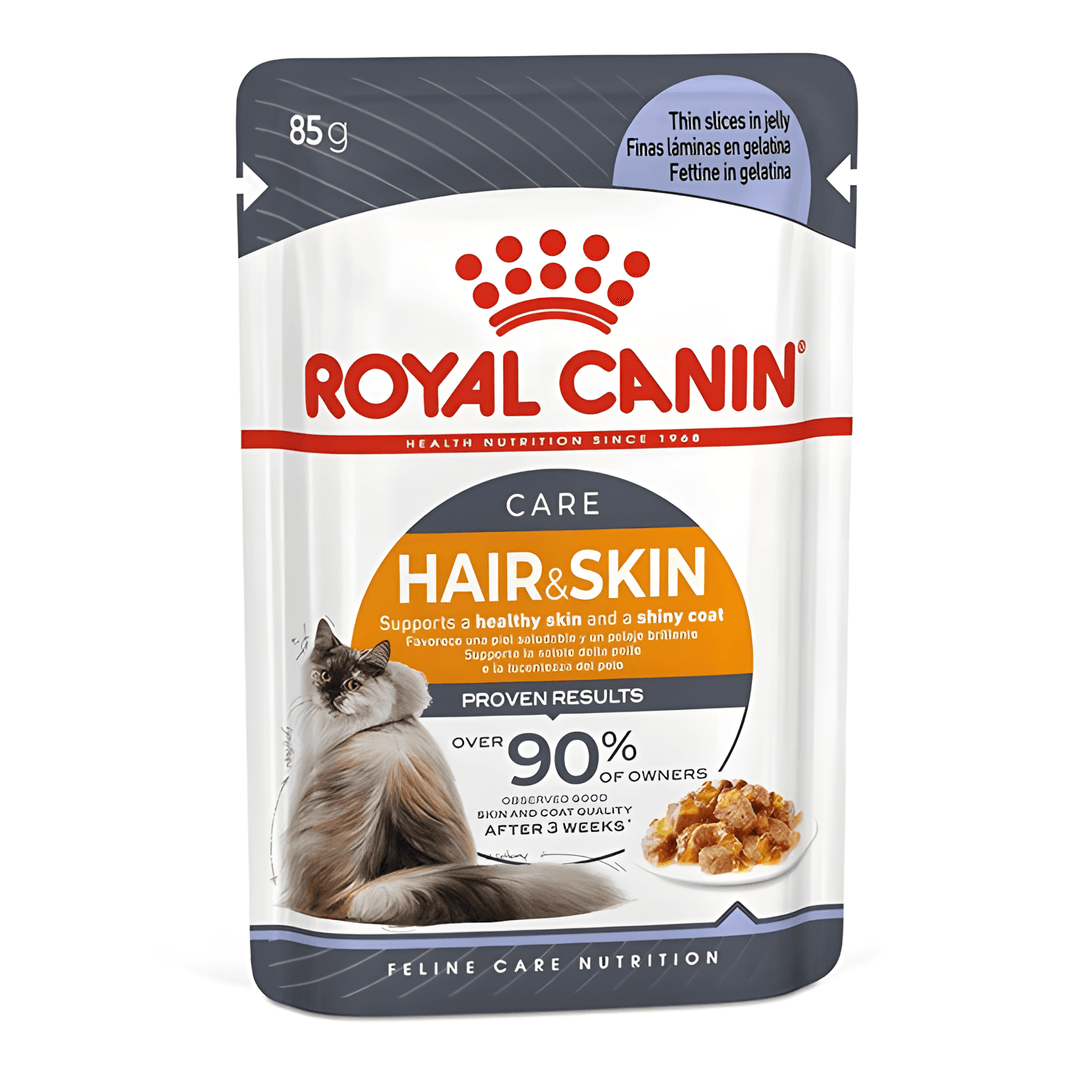 Royal Canin Hair Skin Jelly Yetişkin Kedi Yaş Maması 85 gr