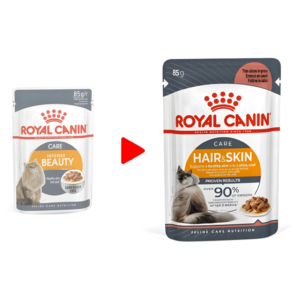 Royal Canin Hair Skin Jelly Yetişkin Kedi Yaş Maması 85 gr
