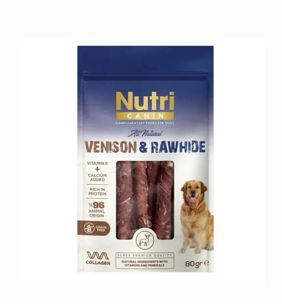 Nutri Canin Geyik Etli Sargılı Kemik 80 g